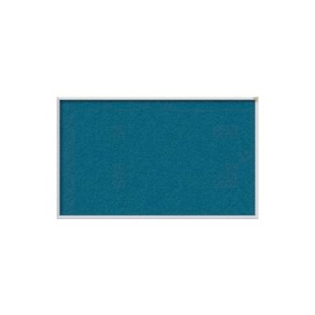 GHENT Ghent 4' x 10' Bulletin Board - Ocean Vinyl Surface - Silver Frame AV410-191